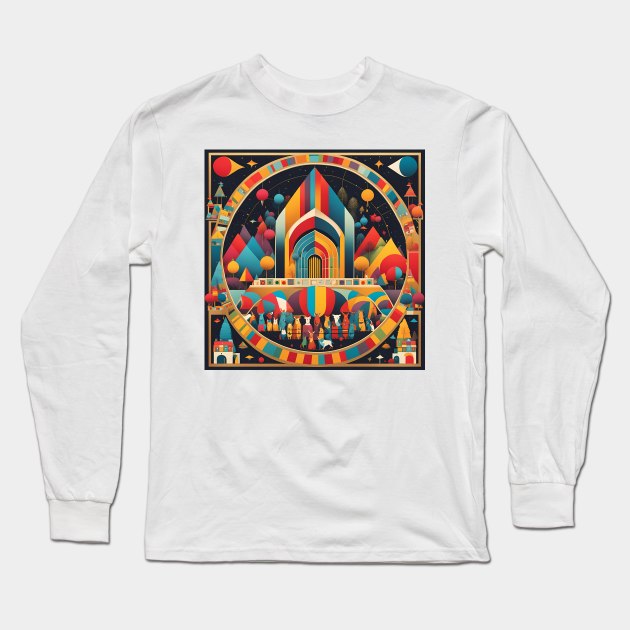 Animal Christmas Long Sleeve T-Shirt by Colin-Bentham